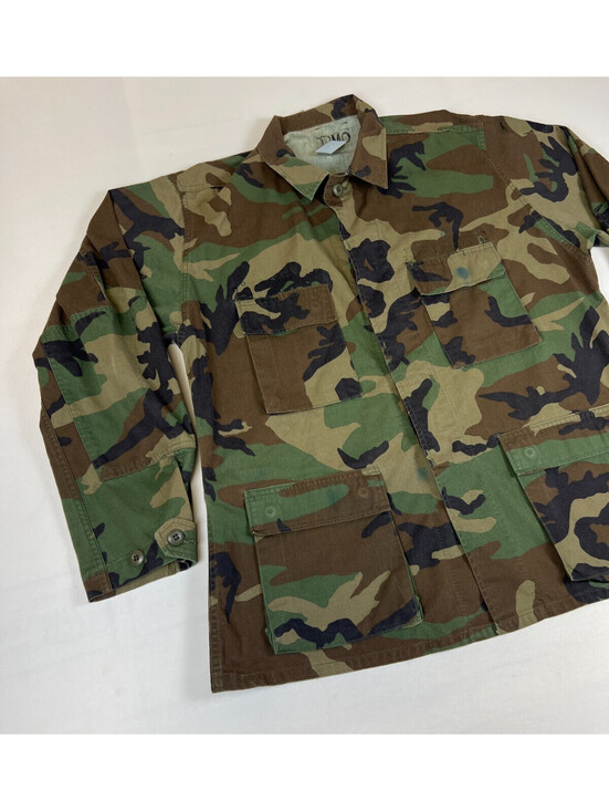 Other - Vintage US BDU Field Shirt Jacket Mens M Regular Woodland Camo Combat